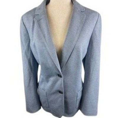 Talbots Aberdeen Blazer Jacket Blue Gray Career Women's Size 16 - Image 2