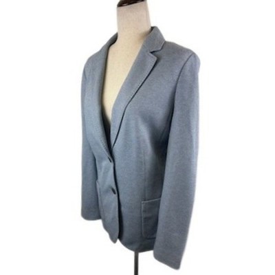 Talbots Aberdeen Blazer Jacket Blue Gray Career Women's Size 16 - Image 3
