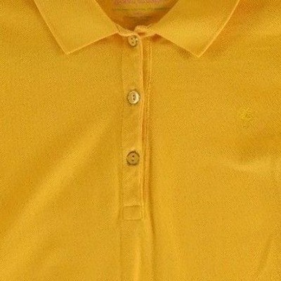 Lilly Pulitzer Polo Shirt Top Women's Size Small Yellow Pima Cotton Chic Fit - Image 4