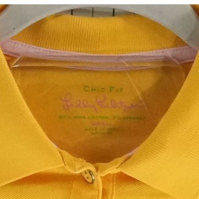 Lilly Pulitzer Polo Shirt Top Women's Size Small Yellow Pima Cotton Chic Fit - Image 5