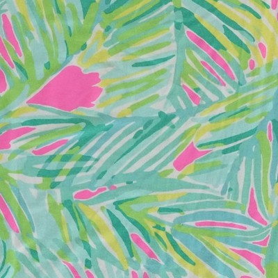 Lilly Pulitzer Dress Women's Size Large Green Pink Palm Leaf Sophie Shift - Image 5