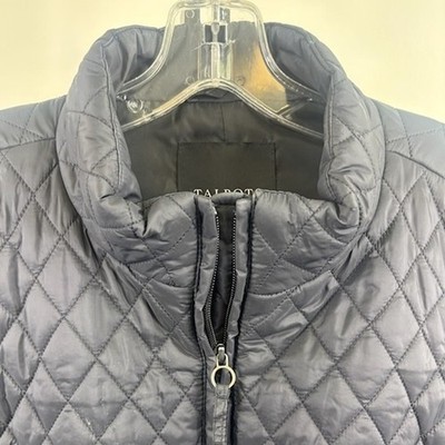 Classic Talbots Woman Black Quilted Stand Collar Puffer Vest Women's Size 3X - Image 3
