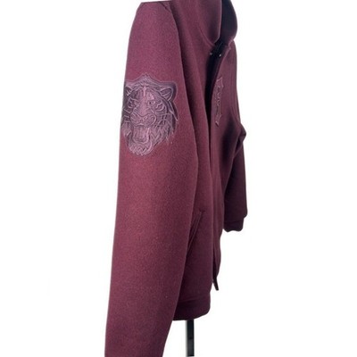 Pro Standard Detroit Tigers Men's Size Small Burgundy Wool Blend Varsity Jacket - Image 2