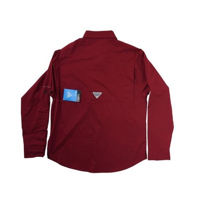 NEW Columbia PFG Tamiami Shirt Men's Size Small Red UPF 40 Vented - Image 2