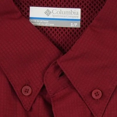 NEW Columbia PFG Tamiami Shirt Men's Size Small Red UPF 40 Vented - Image 3