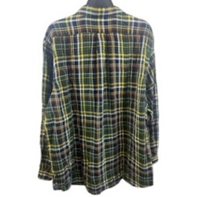 New Cremieux Classics Mens Plaid Button Down Long Sleeve Shirt Sycamore Size XXL - Image 3