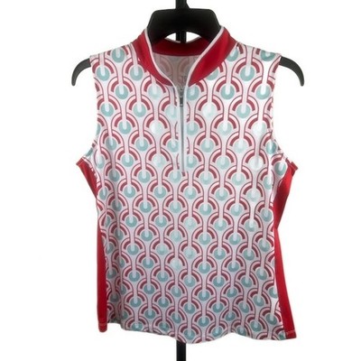 TAIL Women's Golf Tennis Pickleball Sleeveless Top Shirt Geometric Size Medium - Image 2