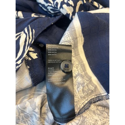 Anthropologie Tiered Button Down Maxi Dress Paisley Long Sleeve Boho Size XS - Image 4