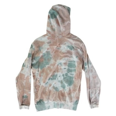 Nike Hoodie Tie-Dye Sweatshirt Women's Size Small Sage Green Pink Pullover - Image 2
