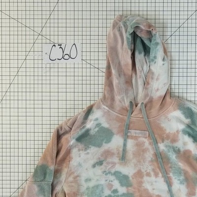 Nike Hoodie Tie-Dye Sweatshirt Women's Size Small Sage Green Pink Pullover - Image 6