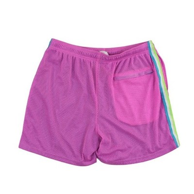 Chubbies Athletic Shorts Men's Size XL Pink Striped Mesh - Image 2