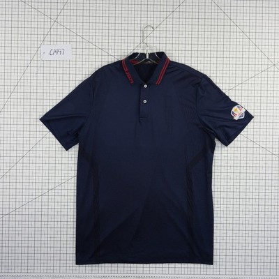 Ralph Lauren RLX Polo Shirt Men's Size Large Navy Ryder Cup USA Golf Top - Image 7