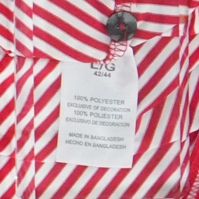 Russell Athletic Polo Top Shirt Mens Size Large Louisville Cardinals Red Striped - Image 4