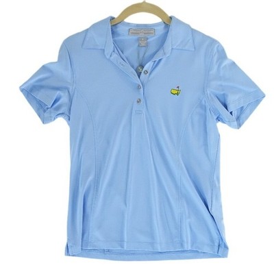 New Masters Collection Golf Polo Top Women's Size Small Blue Logo Performance - Image 2