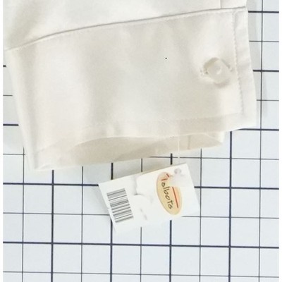 New Talbots Pure 100% Silk Blouse Women's Size 12 Cream Ivory Wrap Side-Tie - Image 4