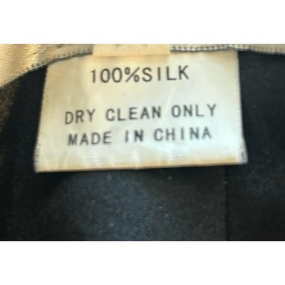 Vintage Jovani New York Black Beaded Lace Silk Chiffon Maxi Formal Dress Size 6 - Image 5