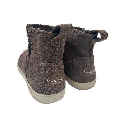Koolaburra by UGG Suede Ankle Boots Women's Pull On Casual Brown Size US 9 - Image 3