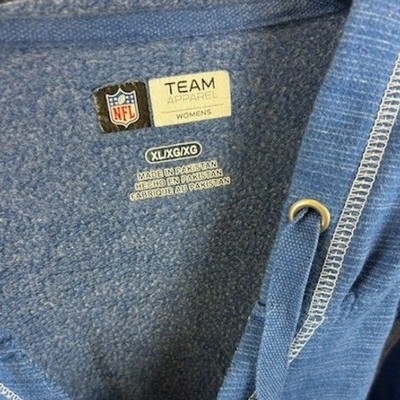 NFL Indianapolis Colts Women's XL Blue Football Team Apparel Hooded Sweatshirt - Image 4