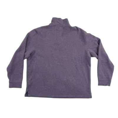 Polo Ralph Lauren Pullover Men's Size XL Purple Heathered Cotton Quarter Zip - Image 2