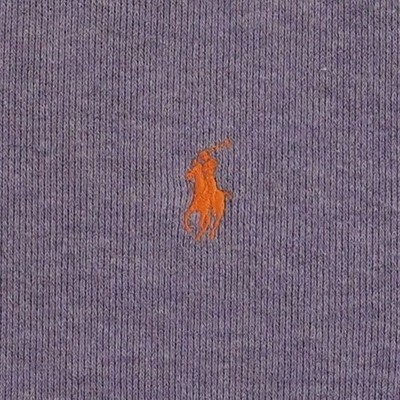 Polo Ralph Lauren Pullover Men's Size XL Purple Heathered Cotton Quarter Zip - Image 3