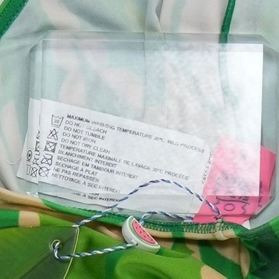 New Farm Rio Tropical Groove Jumpsuit Women's Size XL Green Paisley Cutout Lycra - Image 5