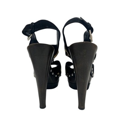 Dior Leopard Print Heels Suede Leather Platform Sandals Size 38 $1,295 - Image 6