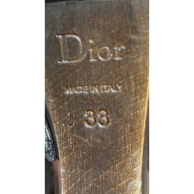 Dior Leopard Print Heels Suede Leather Platform Sandals Size 38 $1,295 - Image 7