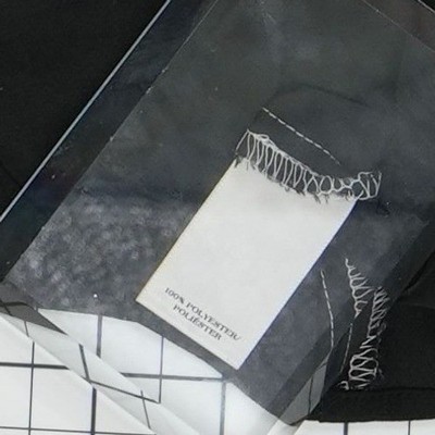 Ann Taylor Colorblock Blouse Women's Size Large Black Peach Cream Collared Y2K - Image 5