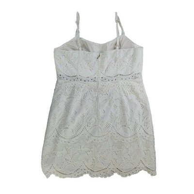 New Lilly Pulitzer Dress Women's Size 16 Resort White Risette Lace Mini Eyelet - Image 3