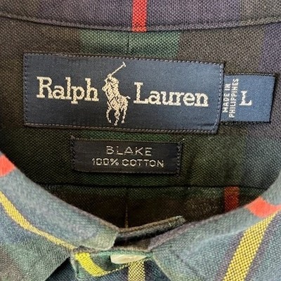 Ralph Lauren Men's Size Large Blake Plaid Long Sleeve Button Down Shirt - Image 4