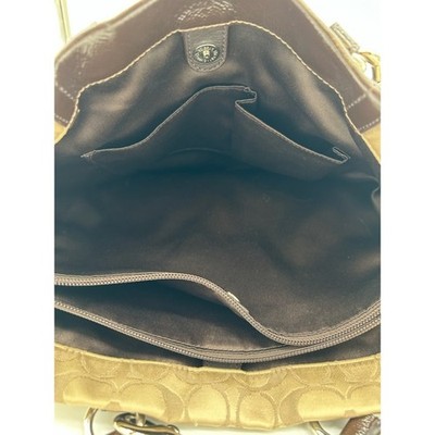 Y2K Coach Ashley Signature Carryall Handbag Purse Shoulder Bag Satchel Brown - Image 4