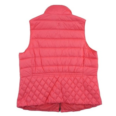 Talbots Down Puffer Vest Women's Size 2X Coral Pink Quilted Plus - Image 3