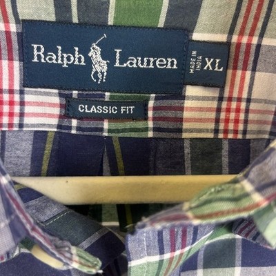 Ralph Lauren Men's Size XL Classic Fit Cotton Plaid Button Down Shirt - Image 3