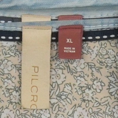 Pilcro Anthropologie Shirt Top Women's Size XL Light Blue Chambray Button - Image 4
