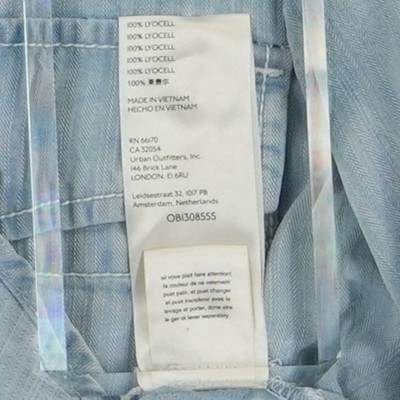 Pilcro Anthropologie Shirt Top Women's Size XL Light Blue Chambray Button - Image 5