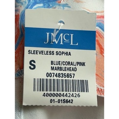 J. McLaughlin Sleeveless Sophia Dress Coral Pink Marblehead Sheath Size Small - Image 5