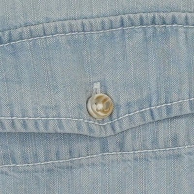 Pilcro Anthropologie Shirt Top Women's Size XL Light Blue Chambray Button - Image 6