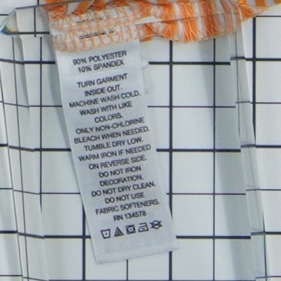 Vineyard Vines Men's Size Large Orange White Striped Performance Polo Shirt - Image 5