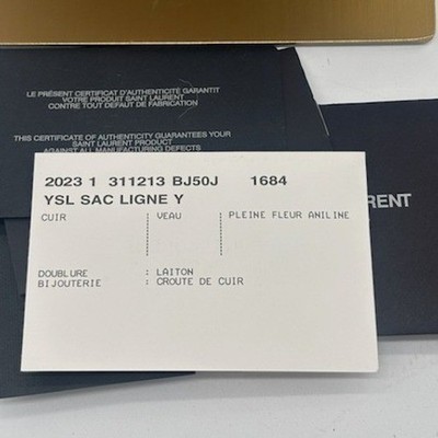 Yves Saint Laurent YSL Smooth Calfskin Small Le 5 A 7 Soft Hobo Bone Bag Purse - Image 10