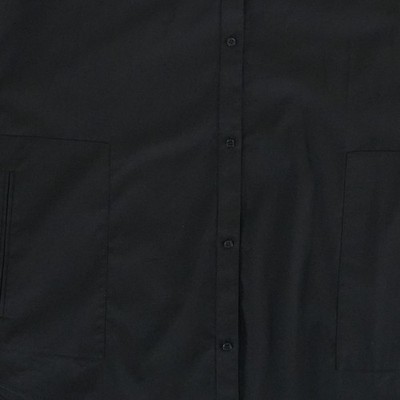 Chicos Tunic Top Blouse Women's Size 1 Medium Black Cotton Bld Long Sleeve Shirt - Image 7