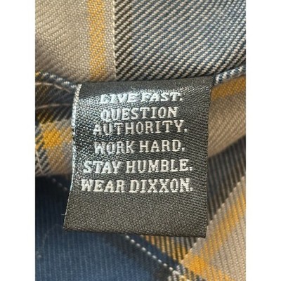 DIXXON Flannel Company The Pedro Blue Plaid Shirt Button Long Sleeve Size 4X - Image 5
