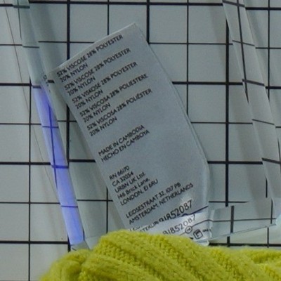 By Anthropologie Sweater Women's Size Medium Chartreuse Ribbed Dolman Sleeve - Image 5