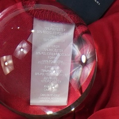 New Tommy Hilfiger Dress Women Size 10 Red Floral Smocked Puff Sleeve Mini - Image 6