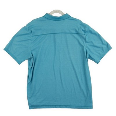 Tommy Bahama Polo Shirt Men Size XL Teal Blue Marlin Logo Cotton Blend - Image 2