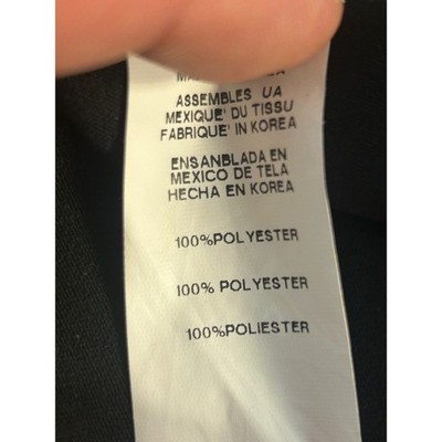 Karen Kane Black Long Sleeve Circle Silver Zipper Blouse Top Size Large - Image 4