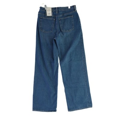New Free Assembly Jeans Women Size 10 Medium Wash High Rise Wide Straight - Image 2