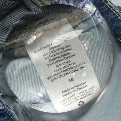 New Free Assembly Jeans Women Size 10 Medium Wash High Rise Wide Straight - Image 4