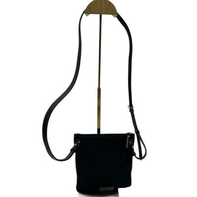 Dooney & Bourke Black Nylon Crossbody Bag Triple Zip Pocket Travel Purse