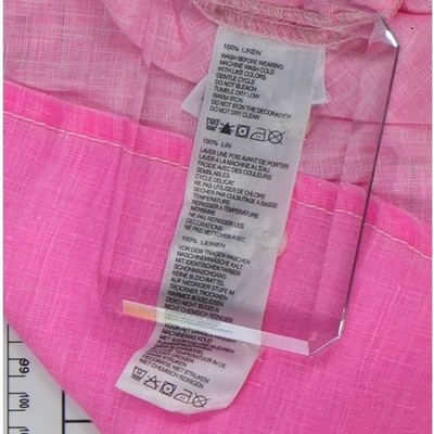 Tommy Bahama 100% Linen Shirt Men's Size Large Bright Pink Button Top - Image 5