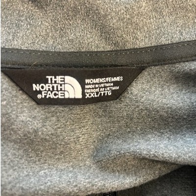 The North Face Gray Quarter Zip Fleece Pullover Top Jacket Women's Size XXL - Image 3